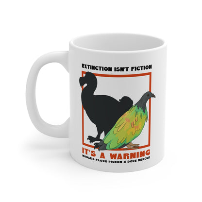 11oz Mug | FUNDRAISER | Moose's Flock | Extinction is a Warning - Detezi Designs - 50139473619764655270