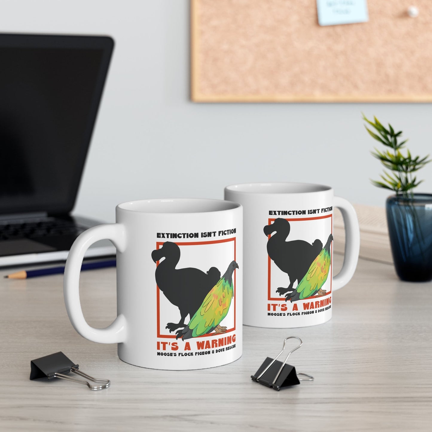11oz Mug | FUNDRAISER | Moose's Flock | Extinction is a Warning - Detezi Designs - 50139473619764655270