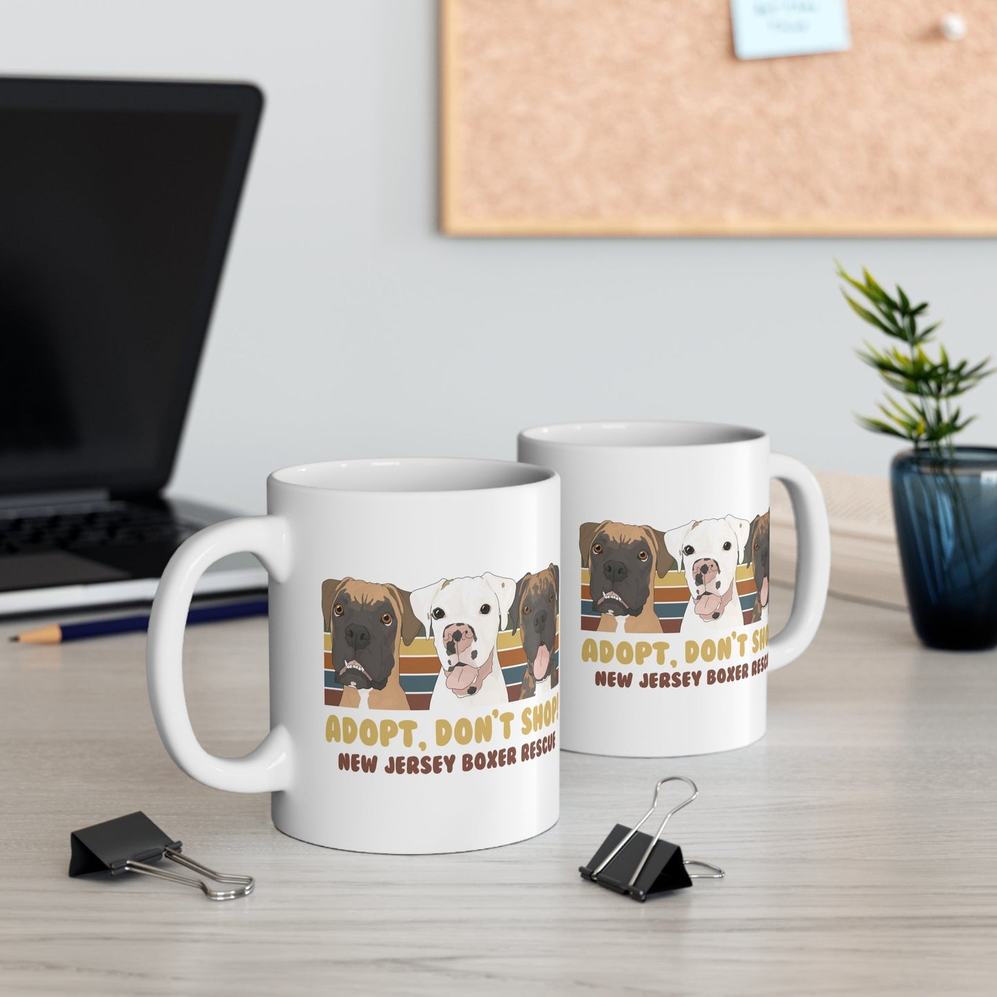 11oz Mug | FUNDRAISER | New Jersey Boxer Rescue | Adopt, Don't Shop! - Detezi Designs - 61343452004538325630