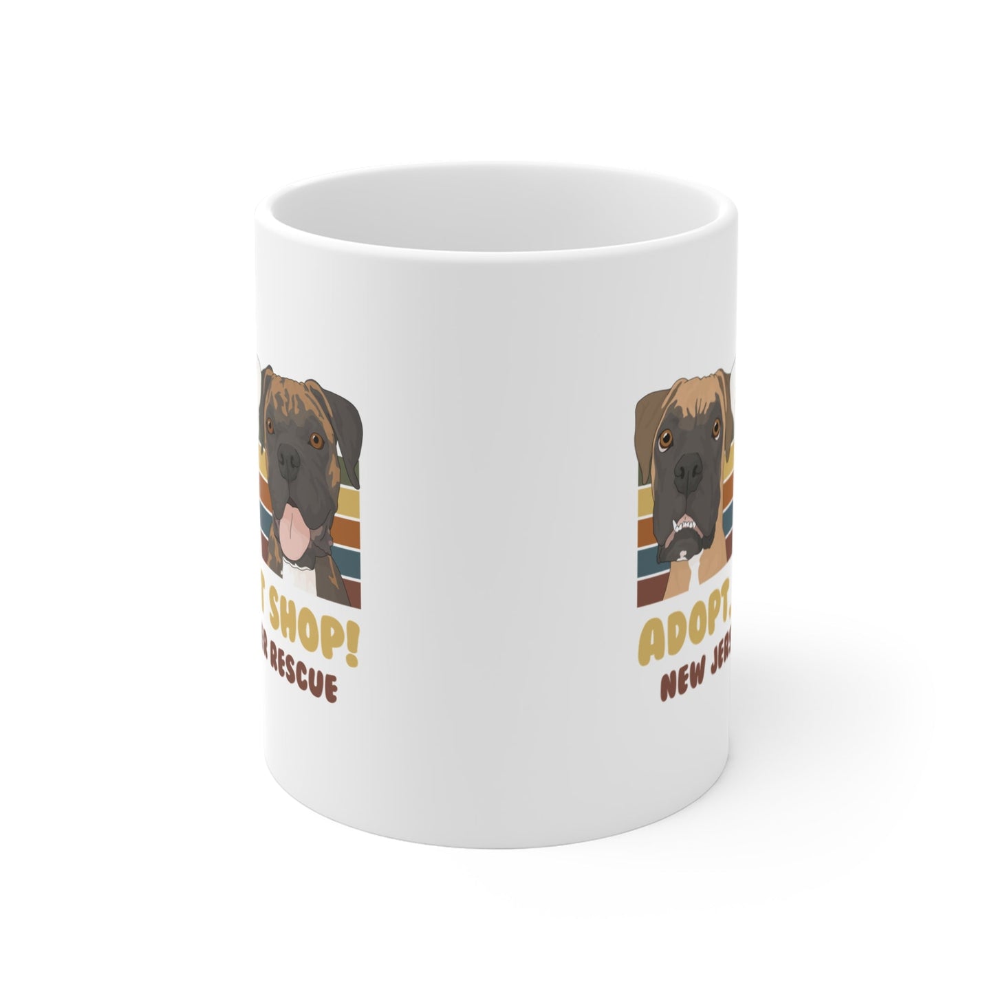 11oz Mug | FUNDRAISER | New Jersey Boxer Rescue | Adopt, Don't Shop! - Detezi Designs - 61343452004538325630