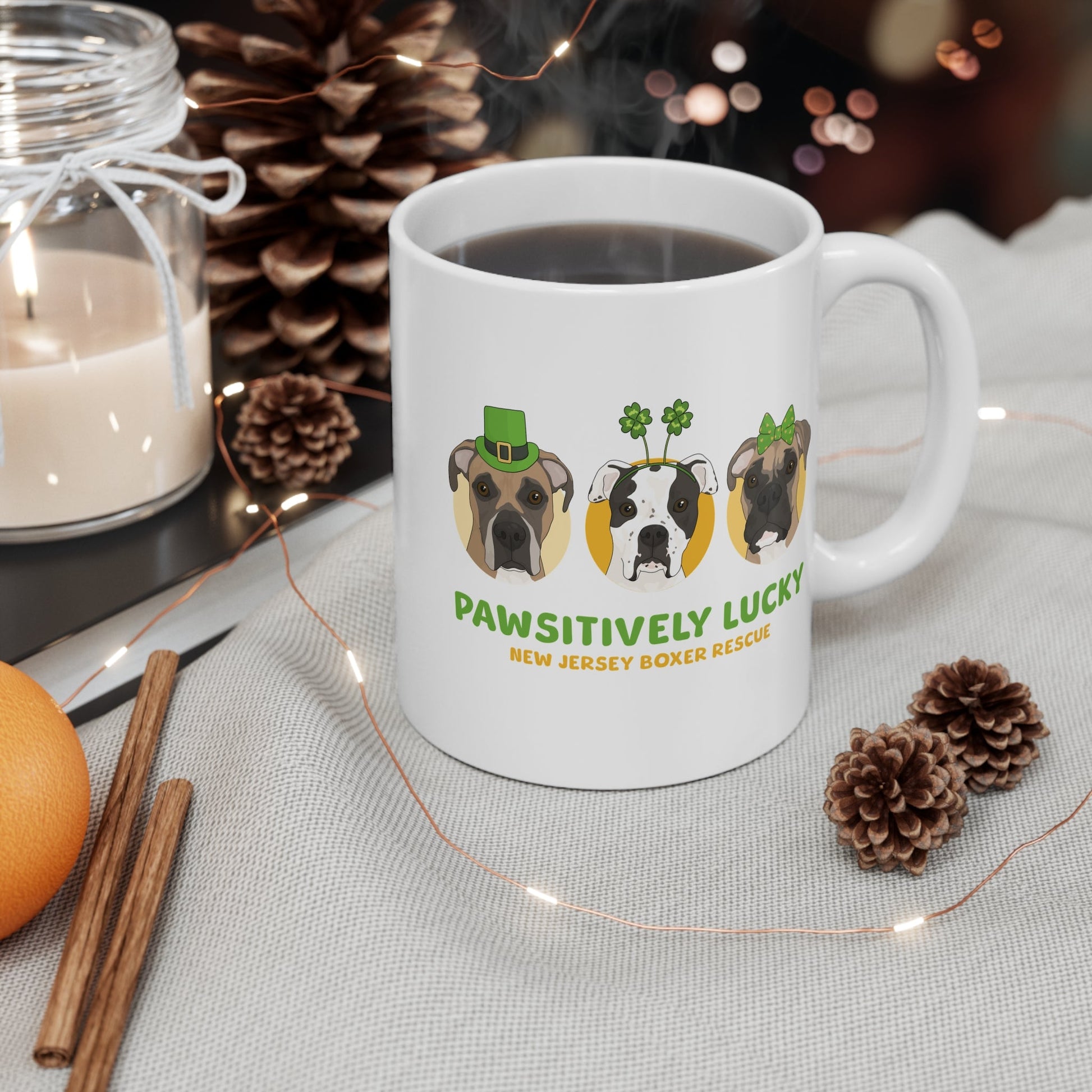 11oz Mug | FUNDRAISER | New Jersey Boxer Rescue | St. Patrick's Day - Detezi Designs - 10305809310786442758