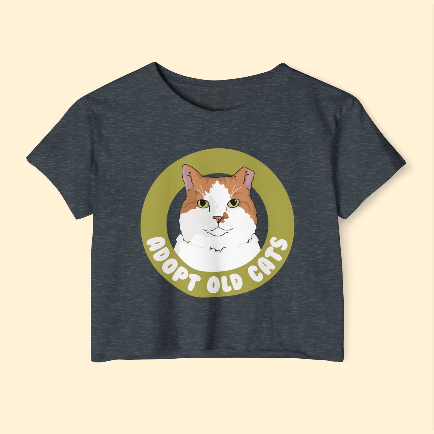 Adopt Old Cats | Women's Festival Crop Top