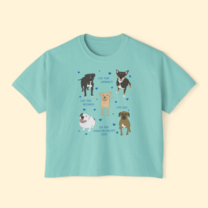 Comfort Colors Boxy Tee | FUNDRAISER | Dog Aide | Operation Freedom 2026