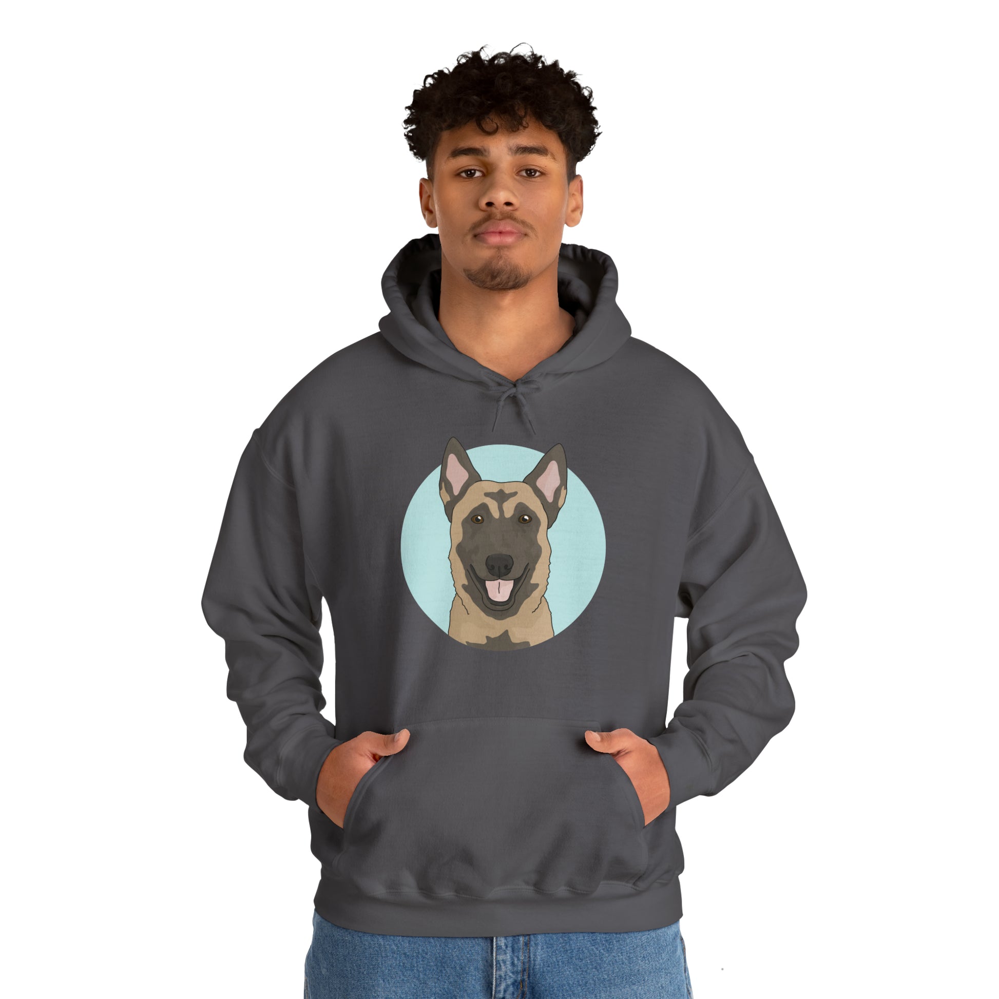 Belgian Malinois | Hooded Sweatshirt - Detezi Designs-21016622841540867763