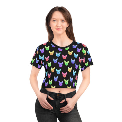 Rainbow Frenchies | Crop Tee