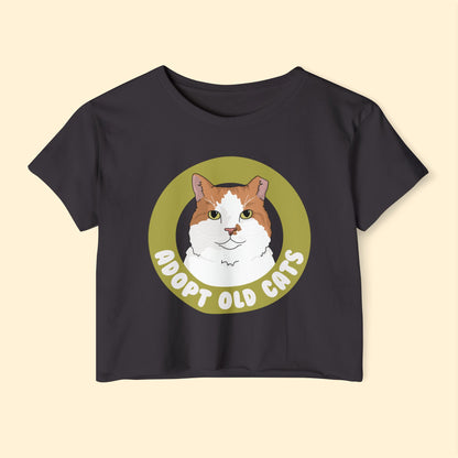 Adopt Old Cats | Women's Festival Crop Top