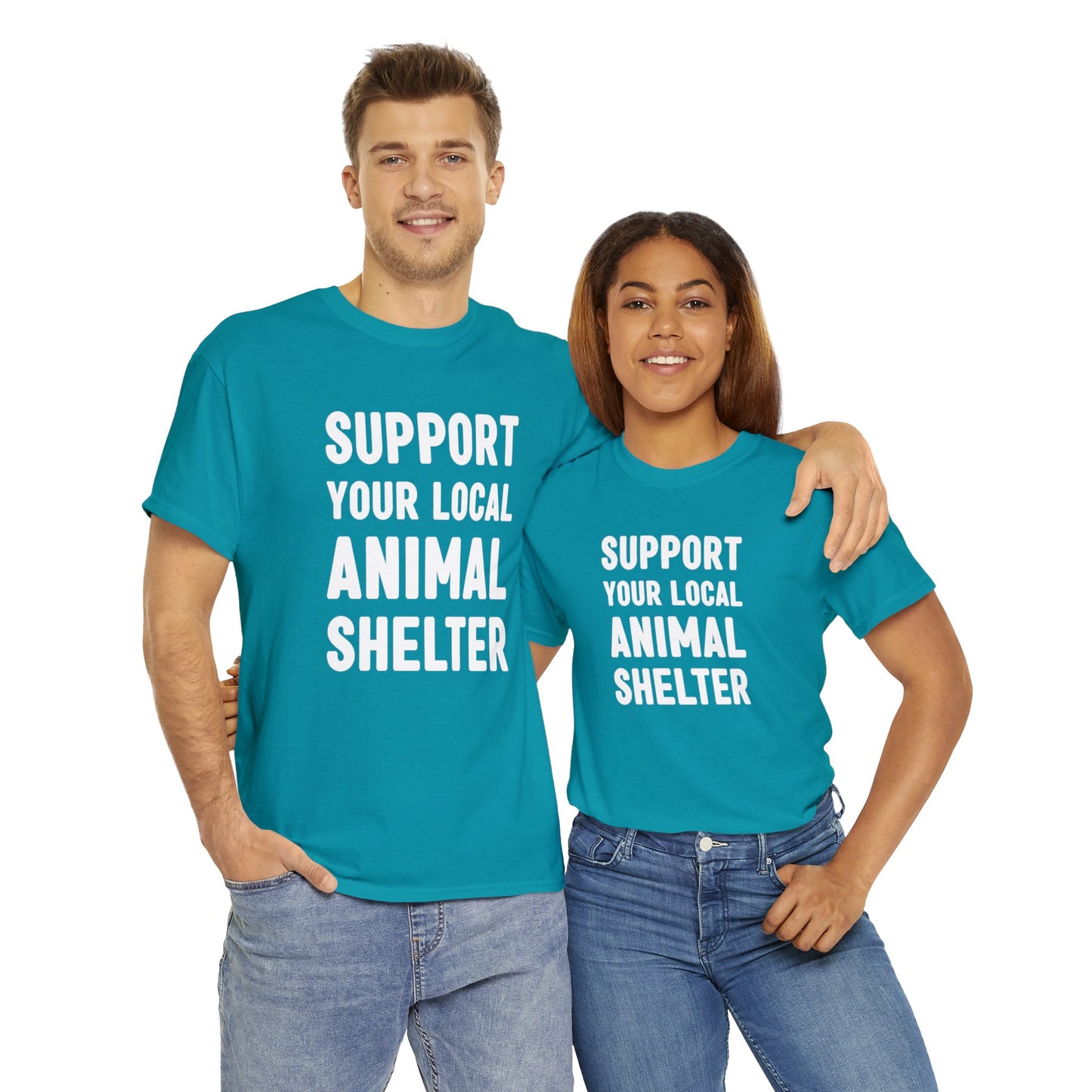 Support Your Local Animal Shelter | Text Tees - Detezi Designs-33578858021926766856