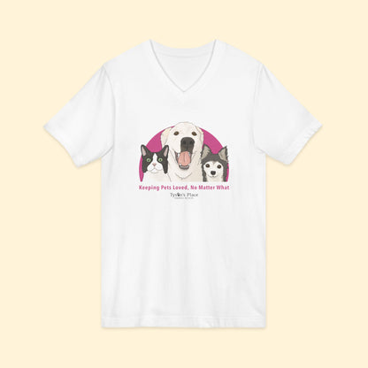 Unisex V-Neck Tee | FUNDRAISER | Tyson's Place