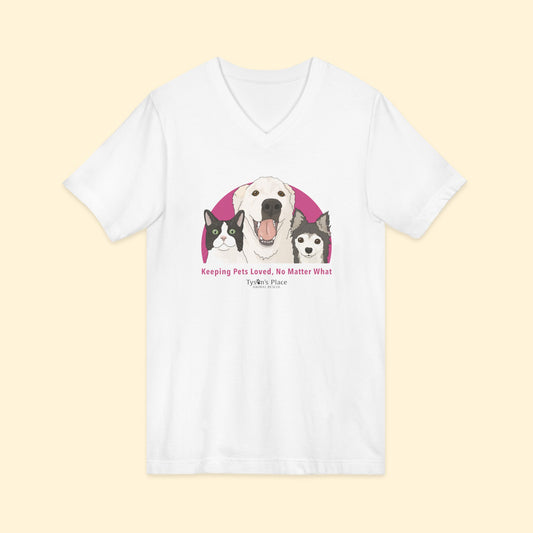 Unisex V-Neck Tee | FUNDRAISER | Tyson's Place