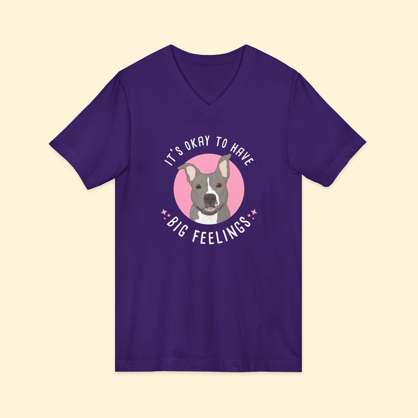 Unisex V-Neck Tee | FUNDRAISER | Friends of City Dogs Cleveland