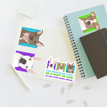Load image into Gallery viewer, Annie, Atari, and Sharon | FUNDRAISER for Do Only Good Animal Rescue | Sticker Sheets
