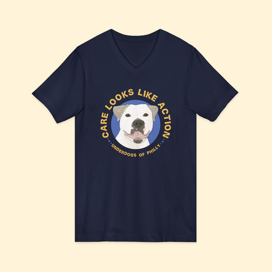 Unisex V-Neck Tee | FUNDRAISER | Underdogs of Philly