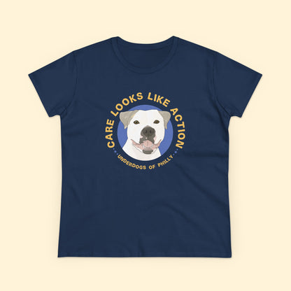 Women's Midweight Cotton Tee | FUNDRAISER | Underdogs of Philly