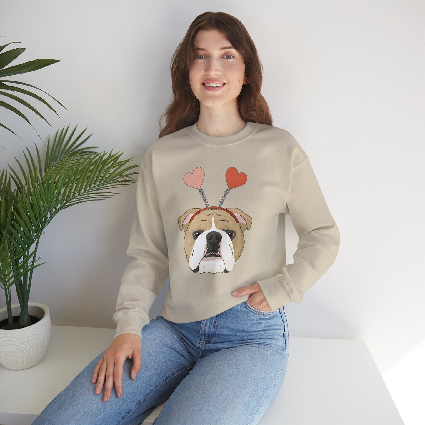 A Very Bulldog Valentine | Crewneck Sweatshirt