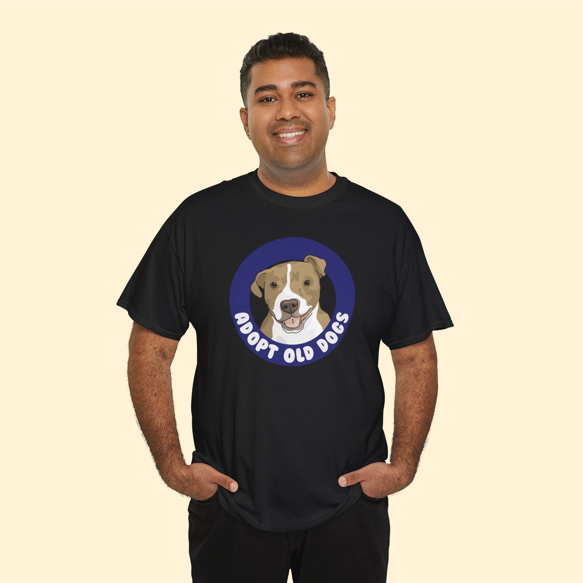 Adopt Old Dogs | T-shirt - Detezi Designs-98160852607961775627