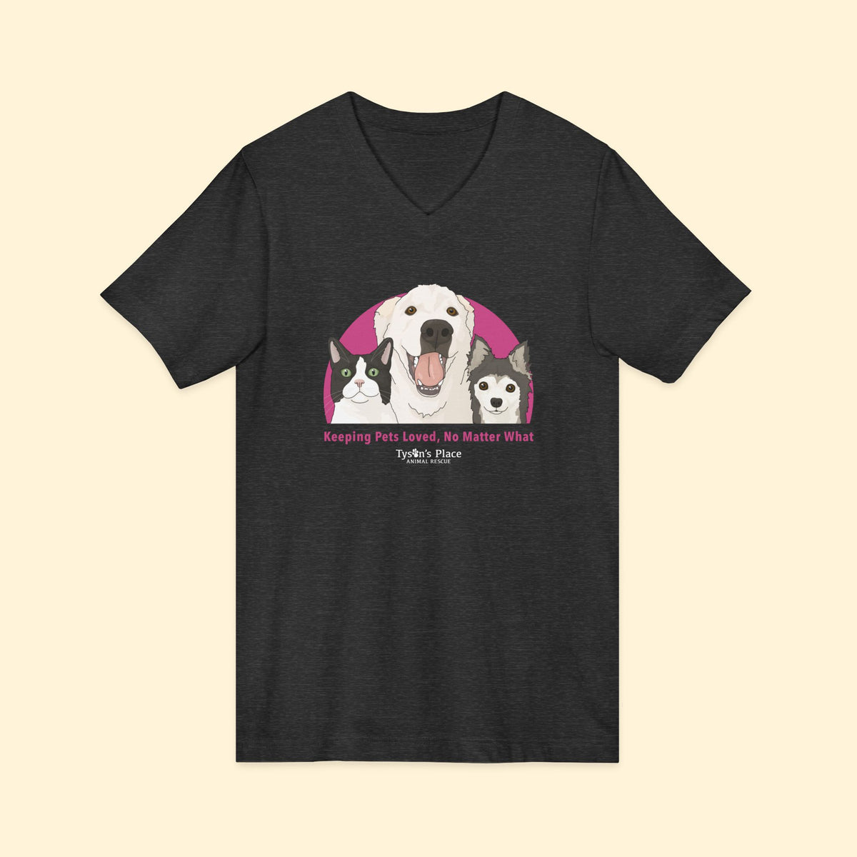 Unisex V-Neck Tee | FUNDRAISER | Tyson's Place