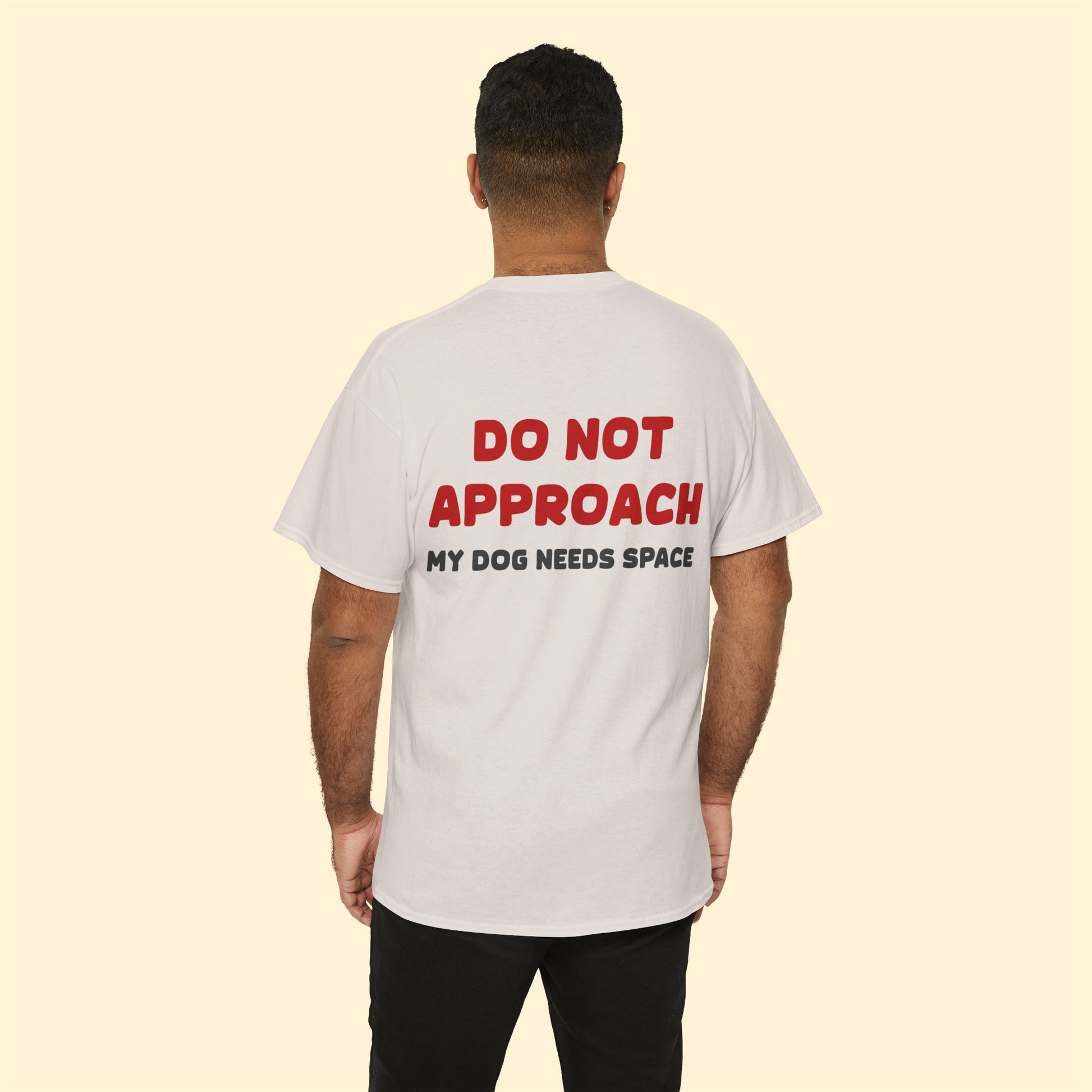 My Dog Is Reactive | 2-Sided Print | T-shirt - Detezi Designs-24191227428399030328