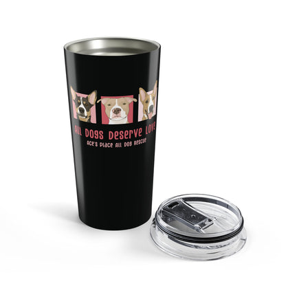 20oz Tumbler | FUNDRAISER | Ace's Place All Dog Rescue - Detezi Designs-32467607420694043624