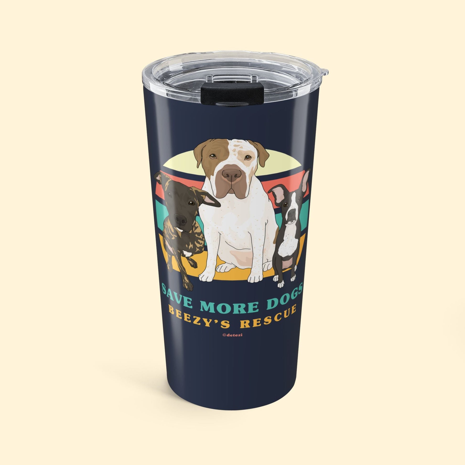 20oz Tumbler | FUNDRAISER | Beezy's Rescue - Detezi Designs - 25500189903979179924
