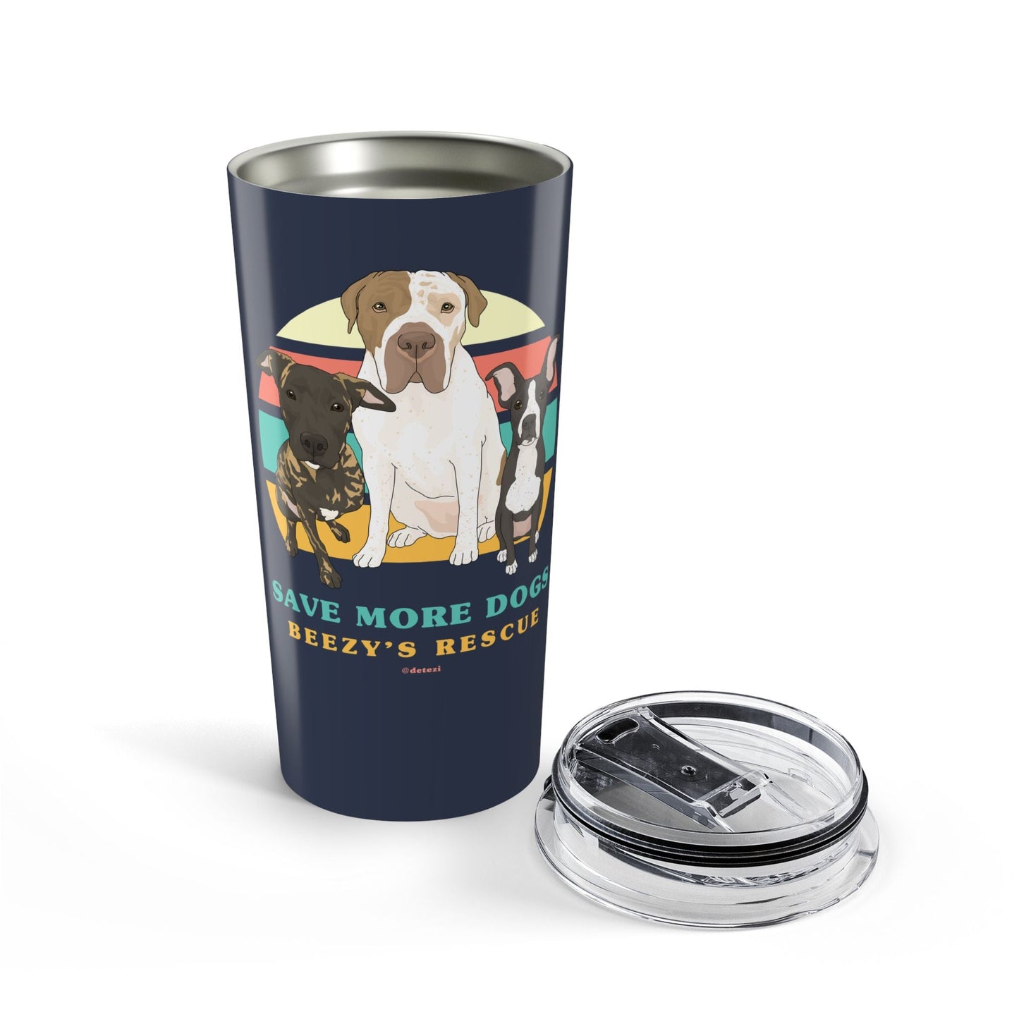 20oz Tumbler | FUNDRAISER | Beezy's Rescue - Detezi Designs - 25500189903979179924