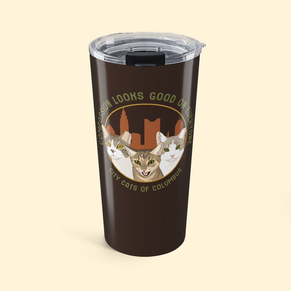 20oz Tumbler | FUNDRAISER | City Cats of Columbus - Detezi Designs-71576464978306972303