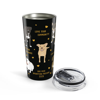 20oz Tumbler | FUNDRAISER | Dog Aide | Operation Freedom 2026 - Detezi Designs-11202223733112941747