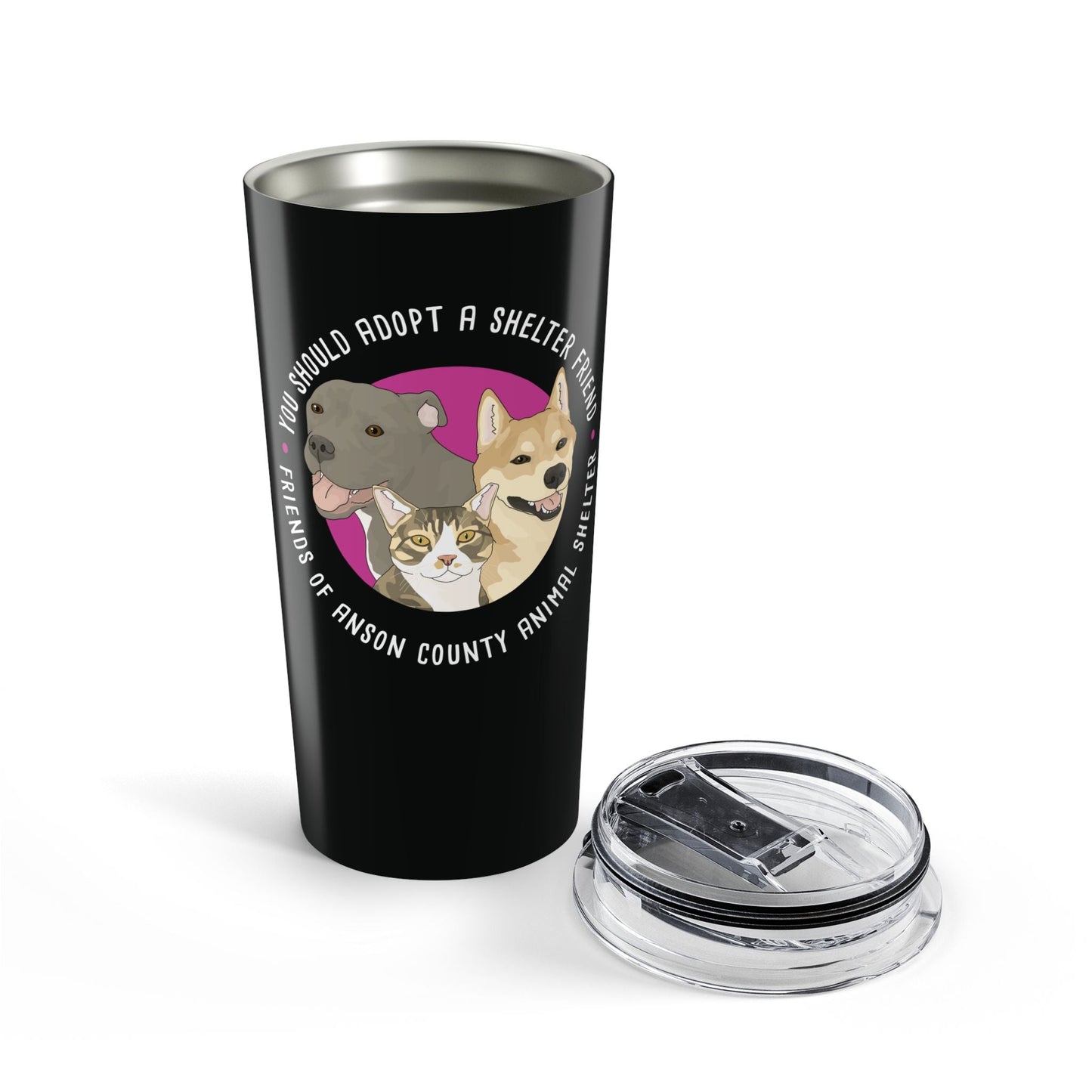 20oz Tumbler | FUNDRAISER | Friends of Anson County Animal Shelter - Detezi Designs - 11837083081987290454