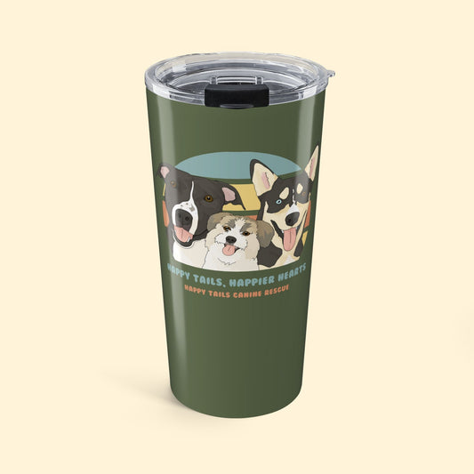 20oz Tumbler | FUNDRAISER | Happy Tails Canine Rescue - Detezi Designs-29313009008350792277