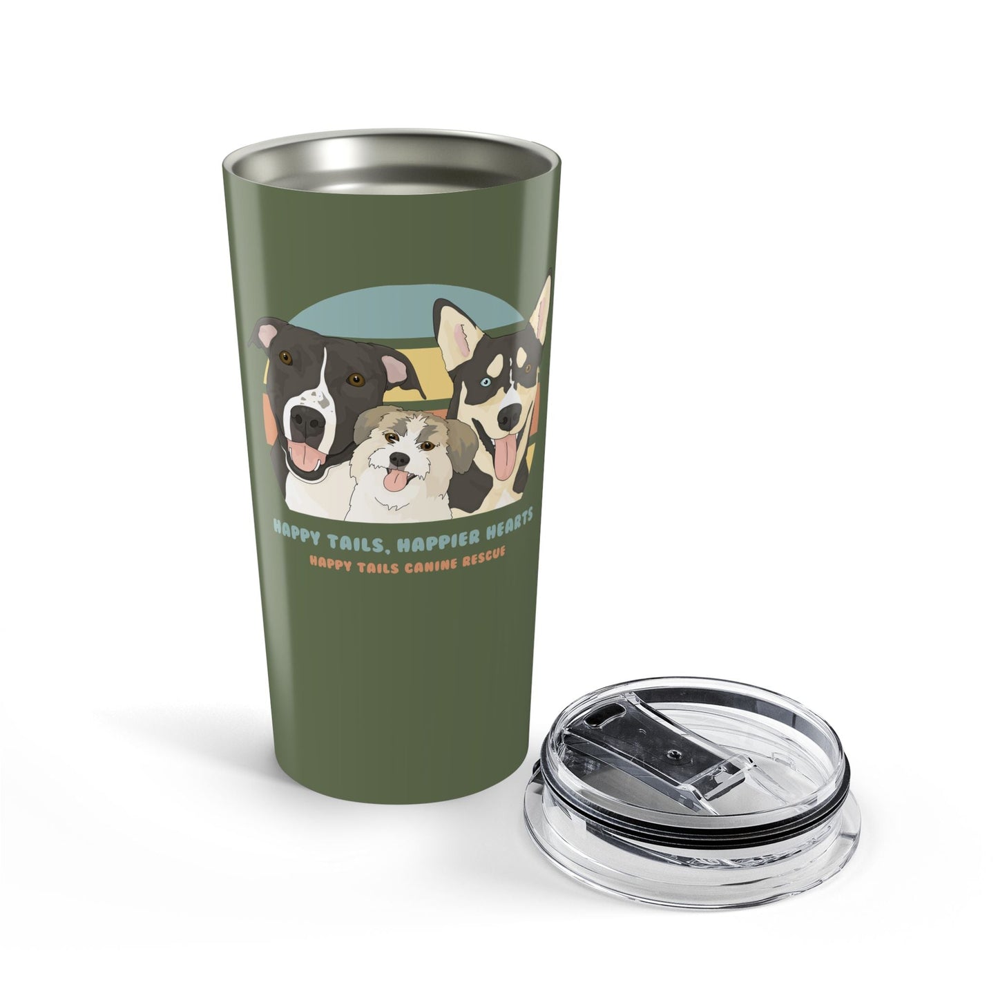 20oz Tumbler | FUNDRAISER | Happy Tails Canine Rescue - Detezi Designs-29313009008350792277