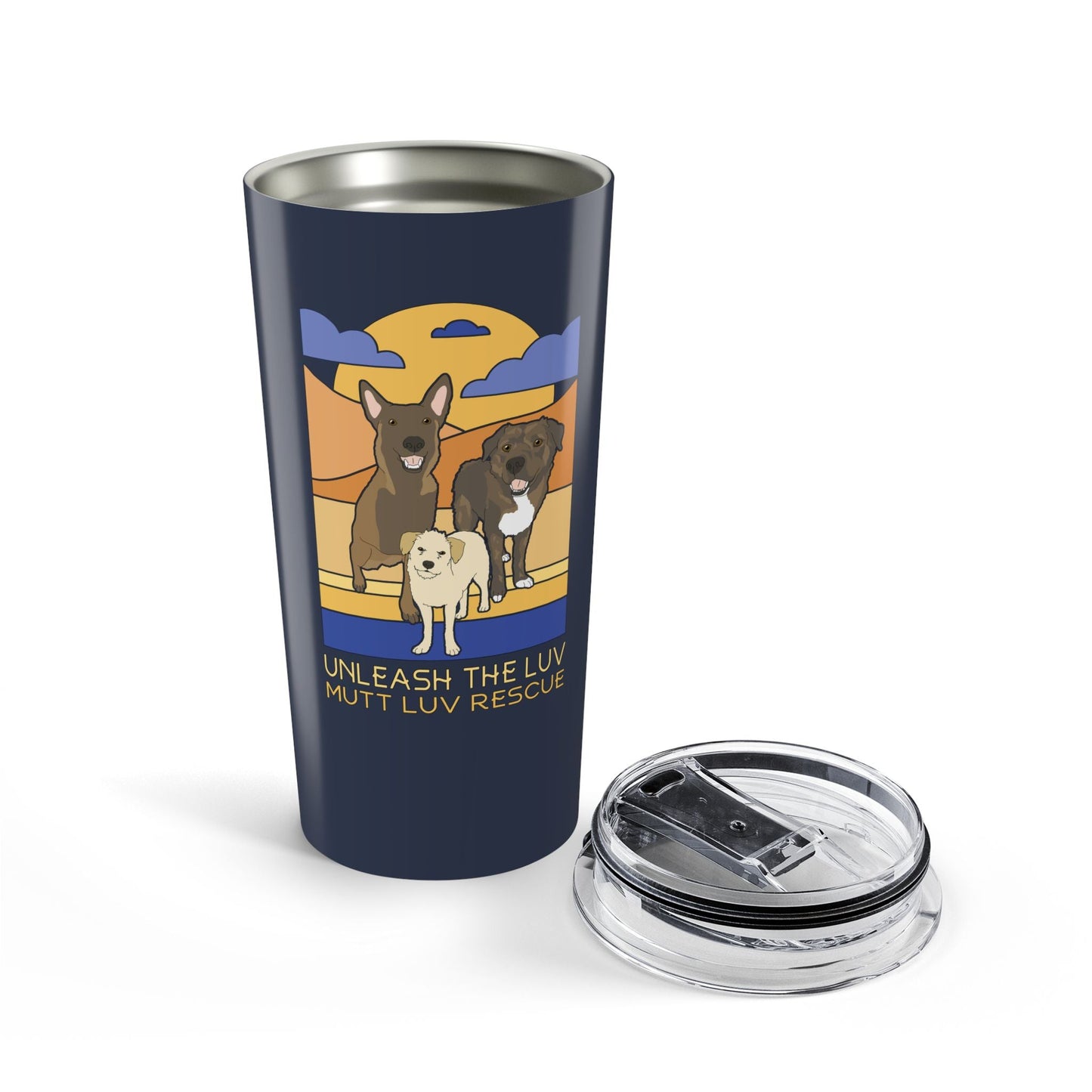 20oz Tumbler | FUNDRAISER | Mutt Luv Rescue - Detezi Designs - 81770406157246788942