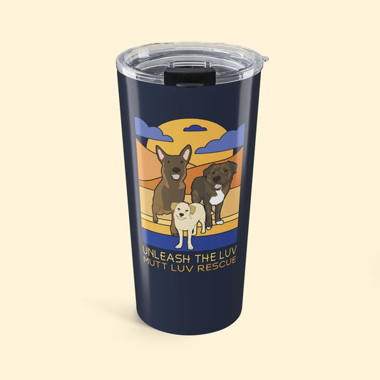 20oz Tumbler | FUNDRAISER | Mutt Luv Rescue - Detezi Designs - 81770406157246788942