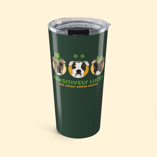 20oz Tumbler | FUNDRAISER | New Jersey Boxer Rescue | St. Patrick's Day - Detezi Designs - 29238032929917715488