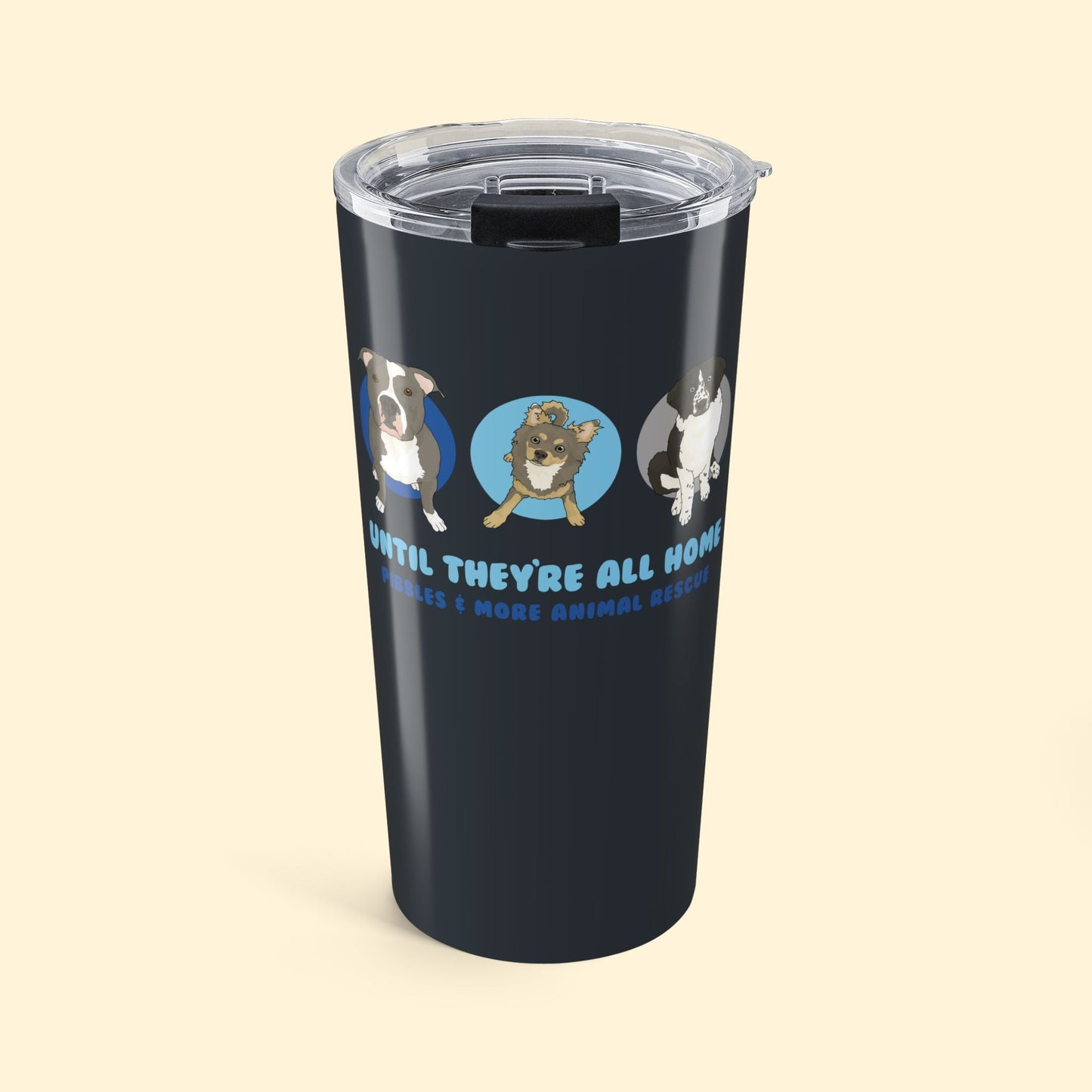 20oz Tumbler | FUNDRAISER | Pibbles & More Animal Rescue - Detezi Designs - 22702731664781194024