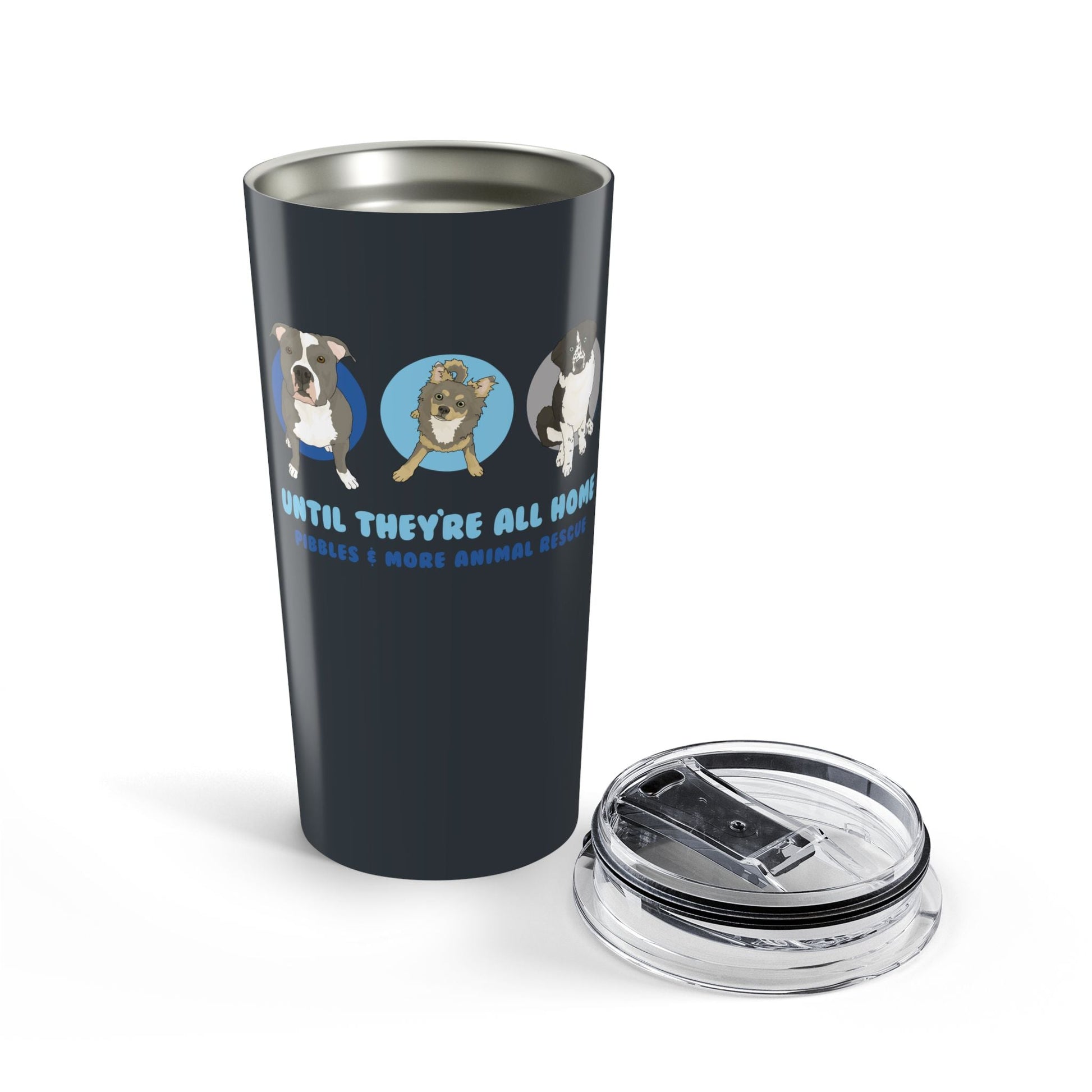 20oz Tumbler | FUNDRAISER | Pibbles & More Animal Rescue - Detezi Designs - 22702731664781194024