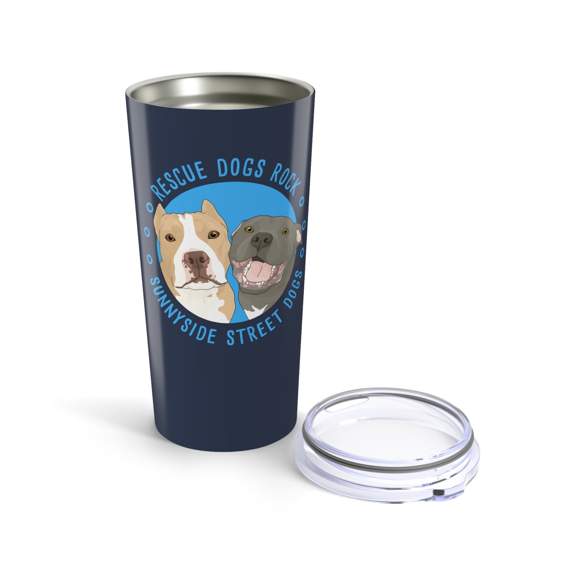 20oz Tumbler | FUNDRAISER | Sunnyside Street Dogs | Rescue Dogs Rock - Detezi Designs - 77737864109519365874