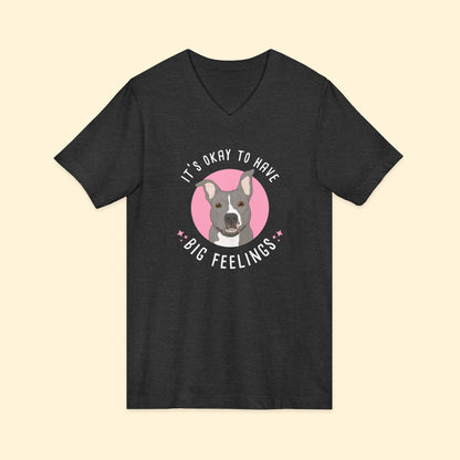 Unisex V-Neck Tee | FUNDRAISER | Friends of City Dogs Cleveland