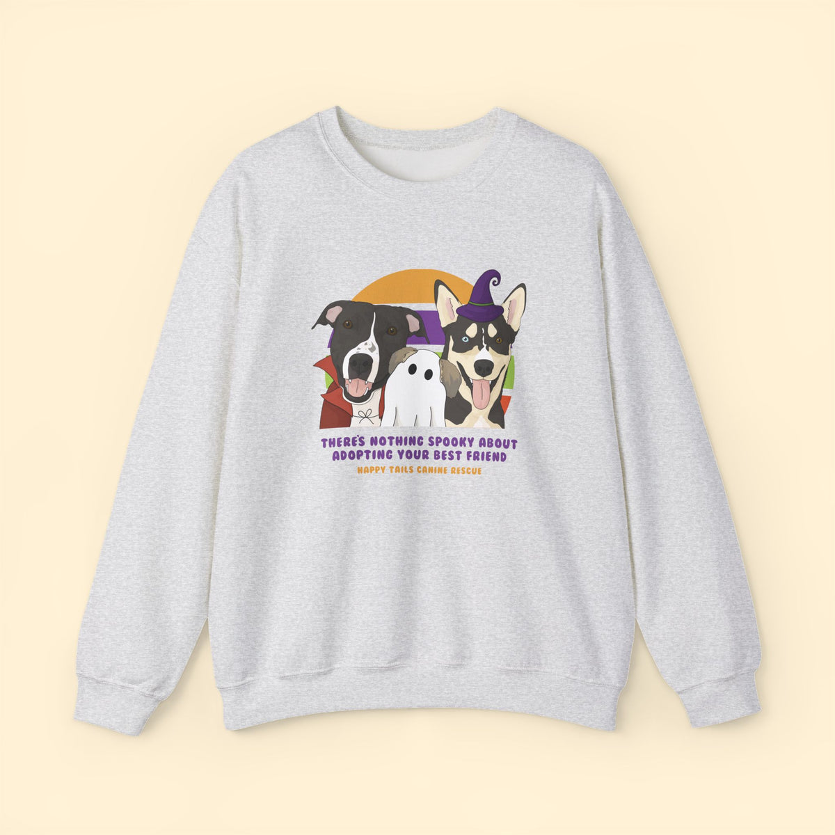 Crewneck Sweatshirt | FUNDRAISER | Happy Tails Canine Rescue | Halloween