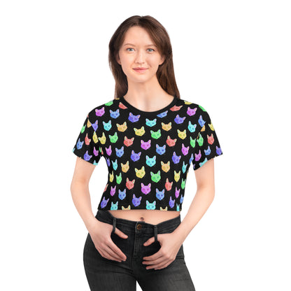 Rainbow DSH Cats | Crop Tee