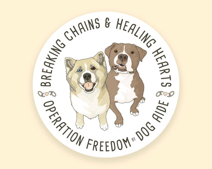 3" Sticker | FUNDRAISER | Dog Aide - Detezi Designs - 