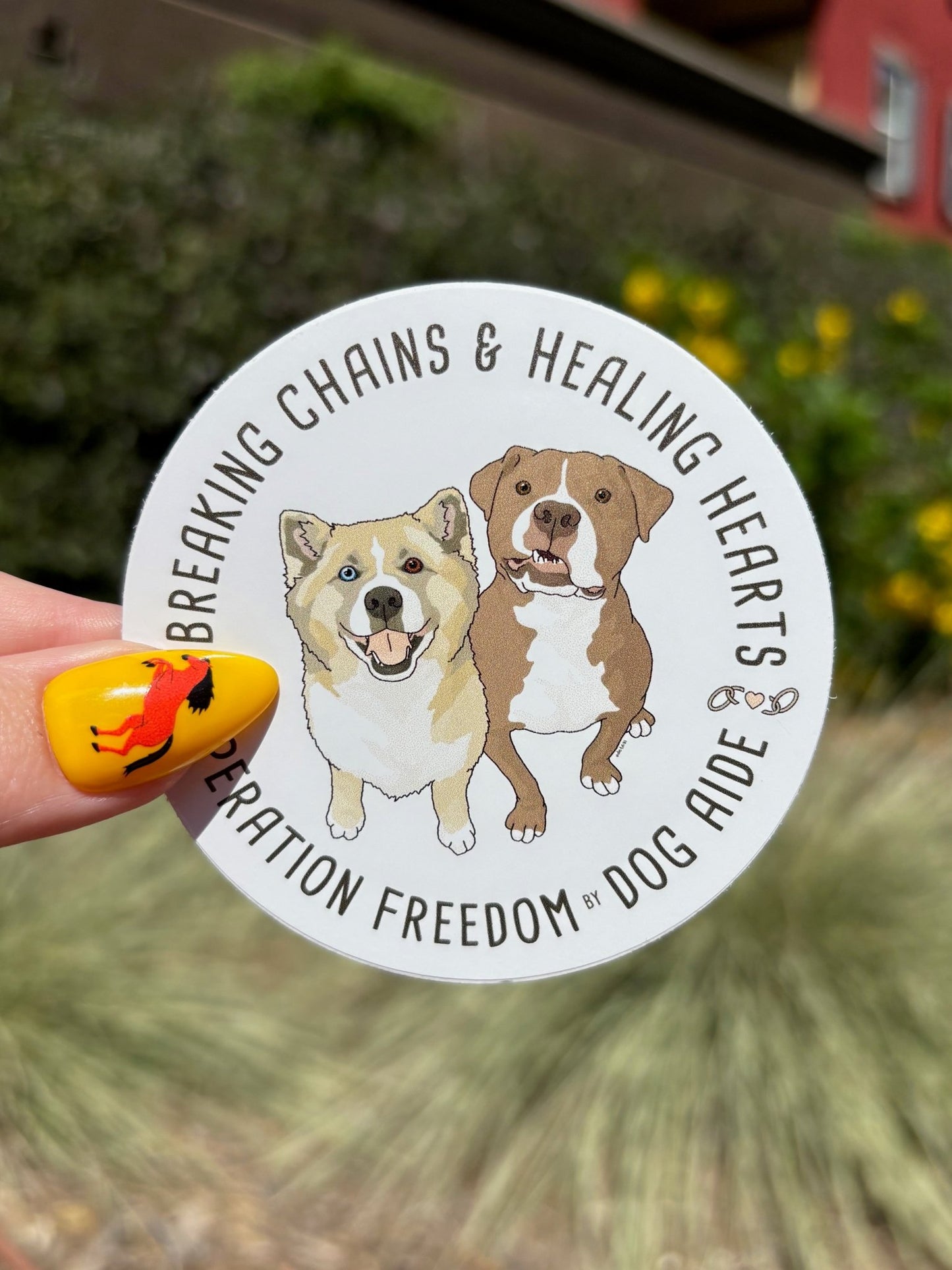 3" Sticker | FUNDRAISER | Dog Aide - Detezi Designs - 