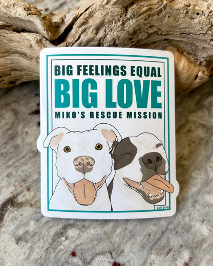 3" Sticker | FUNDRAISER | Miko's Rescue Mission - Detezi Designs - 