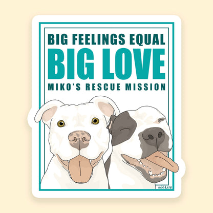 3" Sticker | FUNDRAISER | Miko's Rescue Mission - Detezi Designs - 