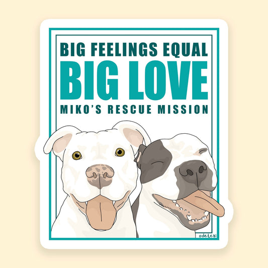 3" Sticker | FUNDRAISER | Miko's Rescue Mission - Detezi Designs - 