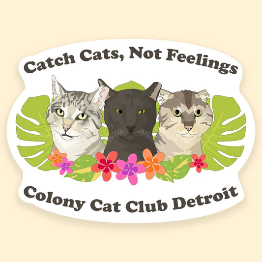 3" Vinyl Sticker | FUNDRAISER | Colony Cat Club - Detezi Designs - 