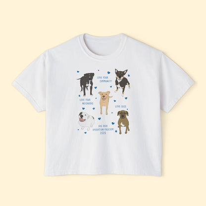 Comfort Colors Boxy Tee | FUNDRAISER | Dog Aide | Operation Freedom 2026