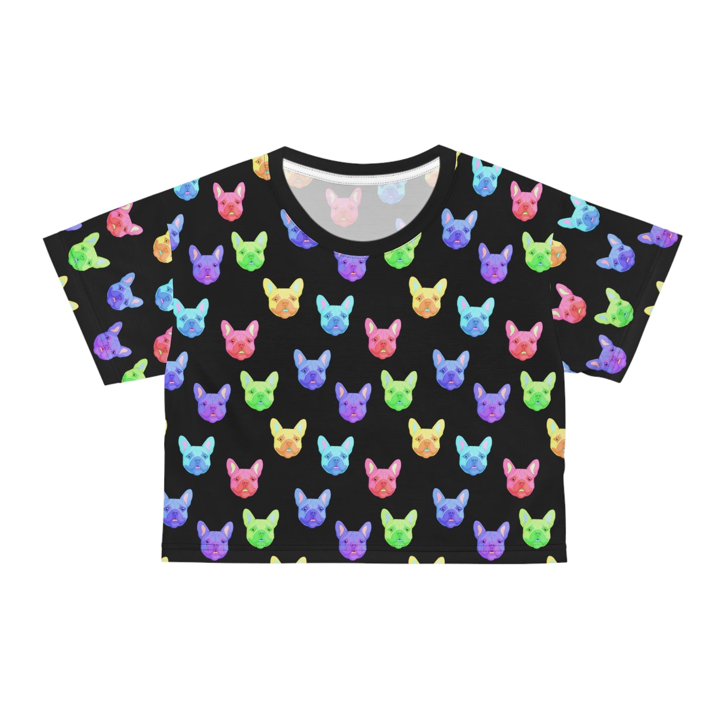 Rainbow Frenchies | Crop Tee