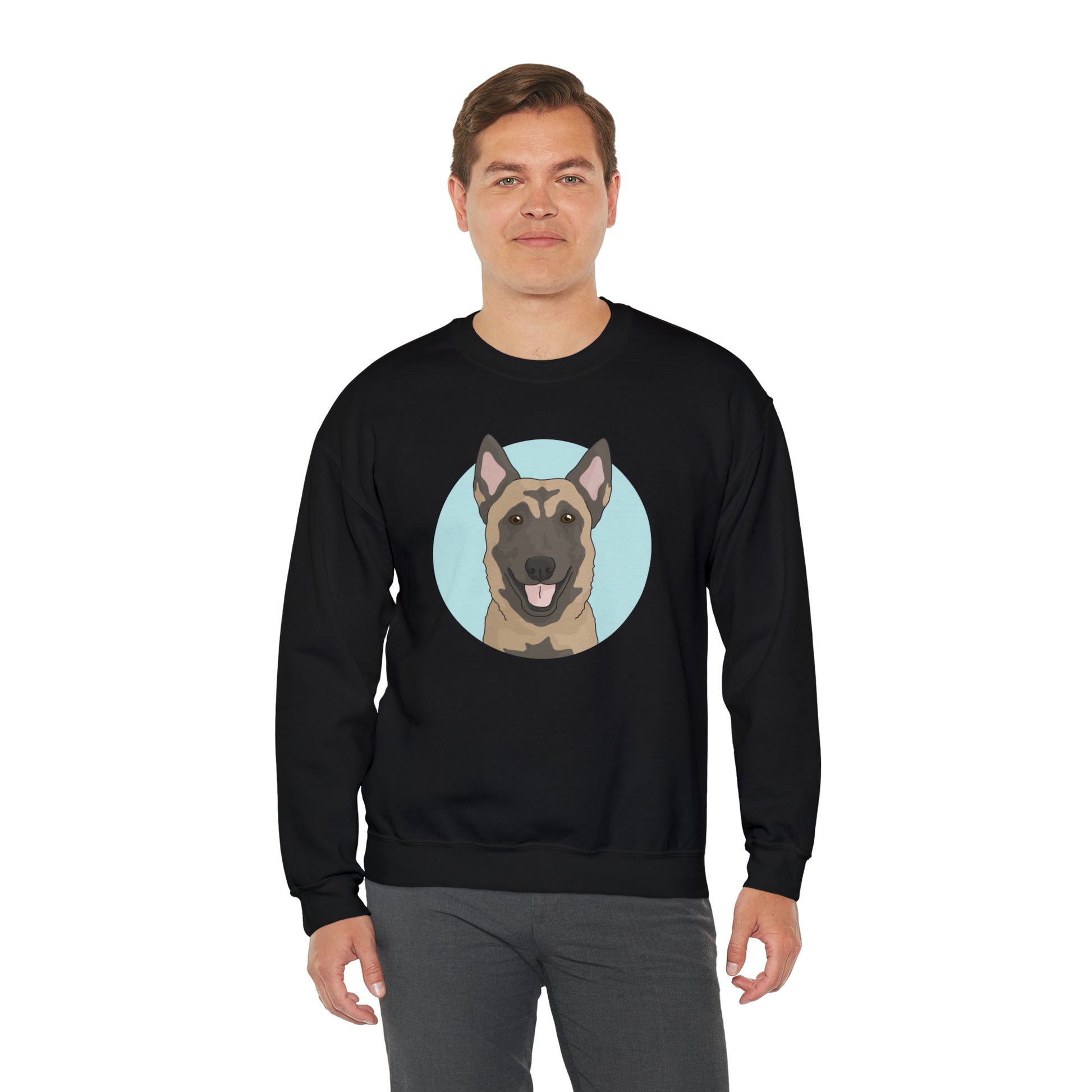 Belgian Malinois | Crewneck Sweatshirt - Detezi Designs-77991327124382537465