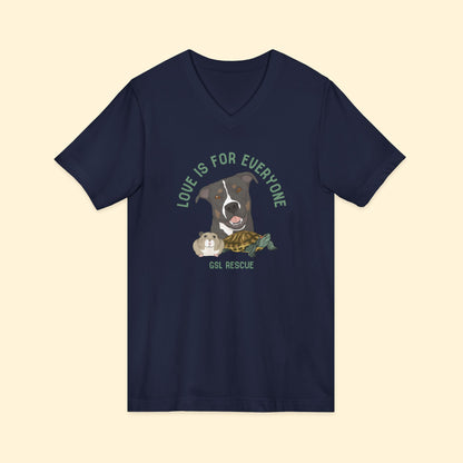 Unisex V-Neck Tee | FUNDRAISER | GSL Rescue