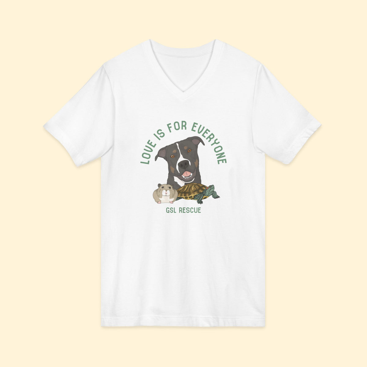 Unisex V-Neck Tee | FUNDRAISER | GSL Rescue