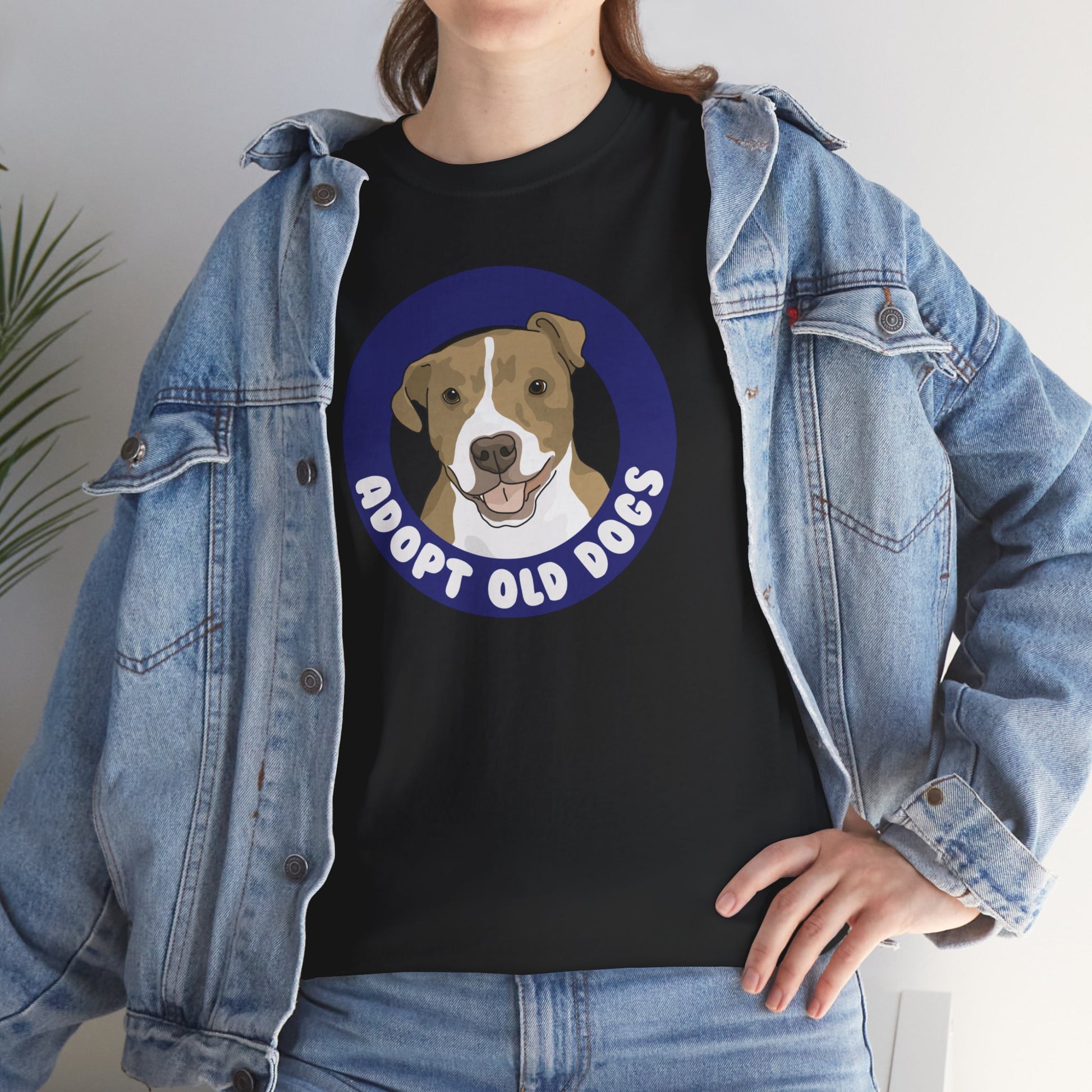 Adopt Old Dogs | T-shirt - Detezi Designs-98160852607961775627